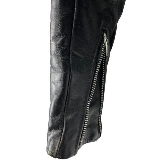Vintage 70’s Cycle Champ Harley Davidson AMF Leather Jacket, Size 38R - Picture 6 of 14